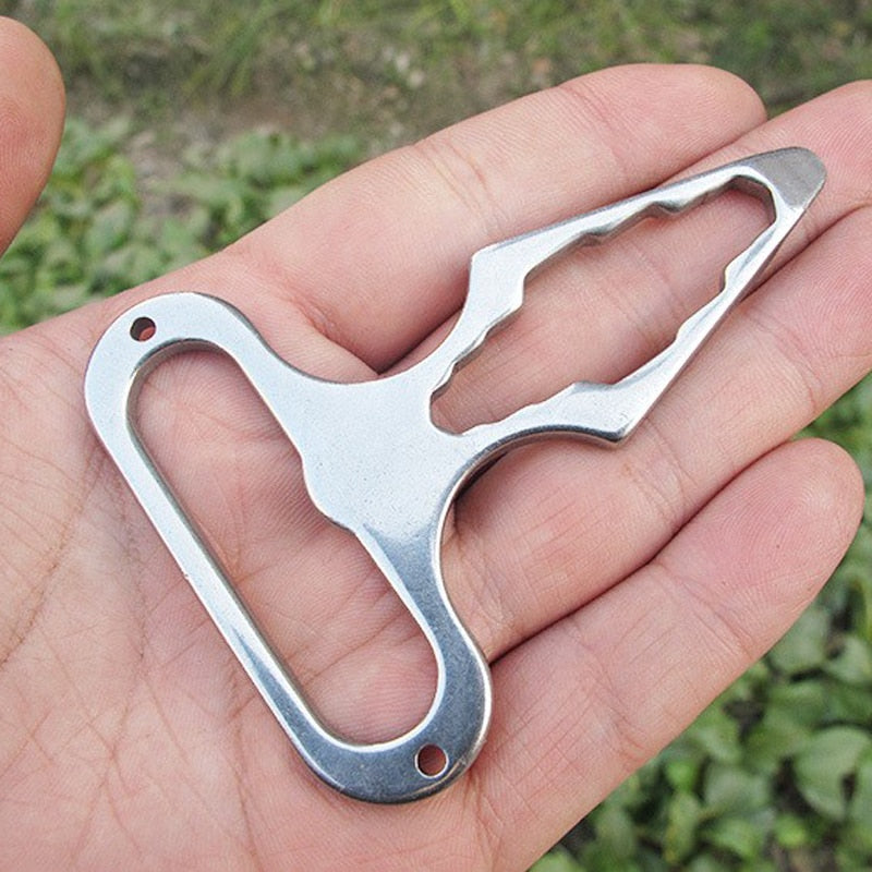 Stainless Steel MultiFunctional Camping Wrench Tool - Image 0