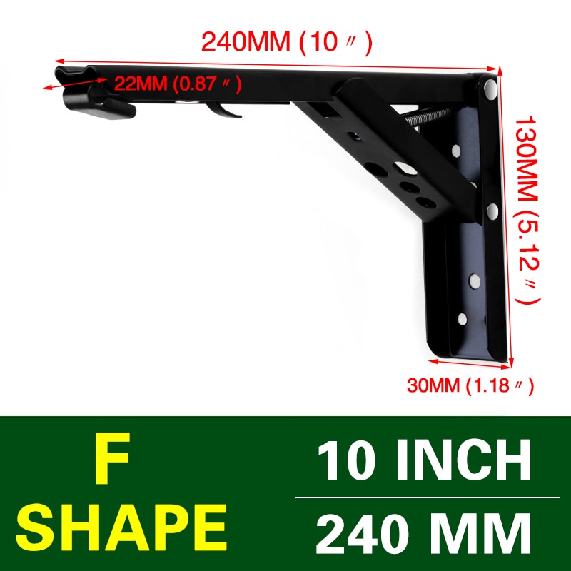 Wall-Mounted Foldable Shelf Organizer Bracket