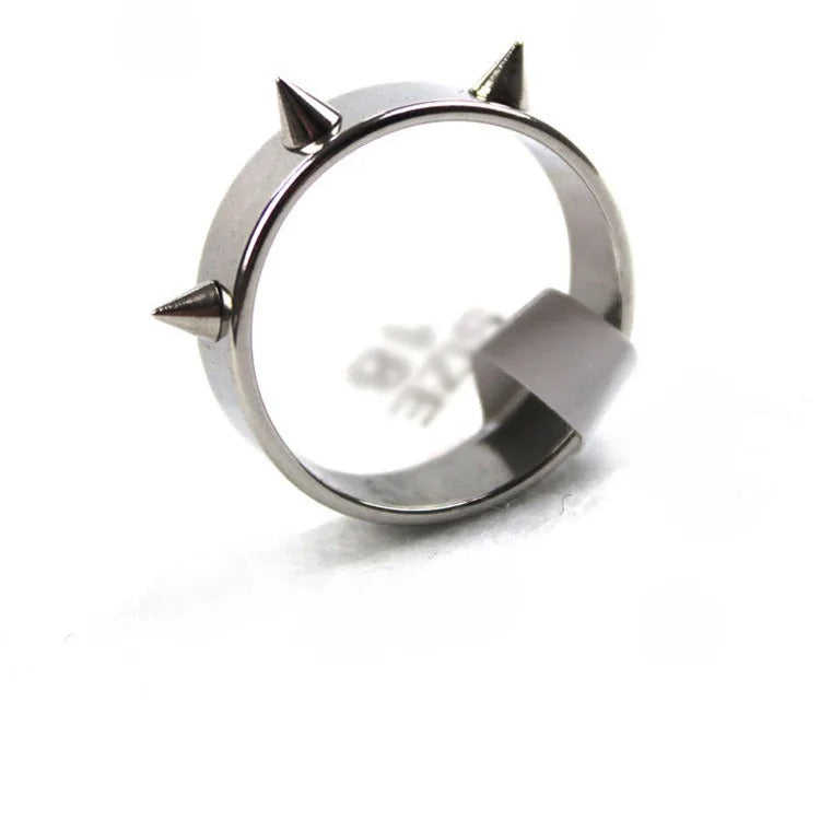 Gothic Style Armor Stainless Steel Self-Defense Ring