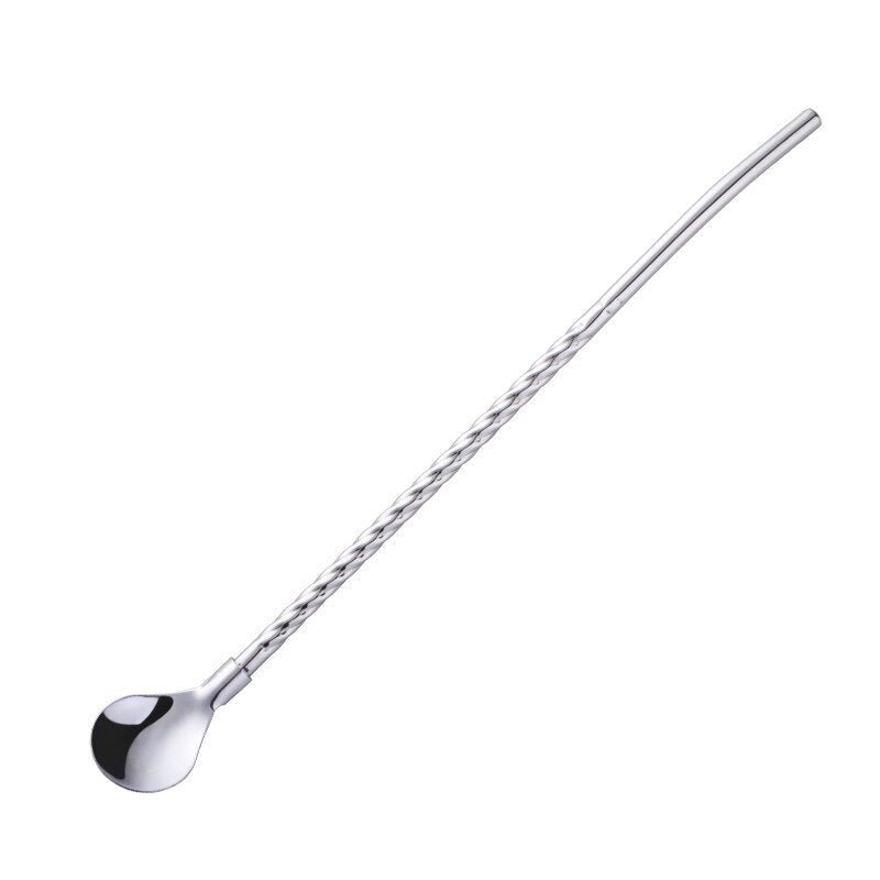 Reusable Long Handle Spoon Straw - Image 8
