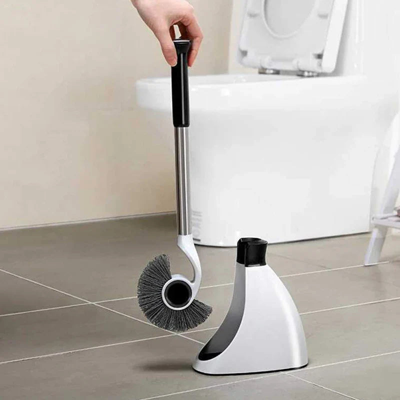 Magnetic Holder Toilet Deep Cleaning Brush Set