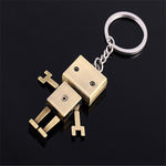 Mini Confused Robot Keychain