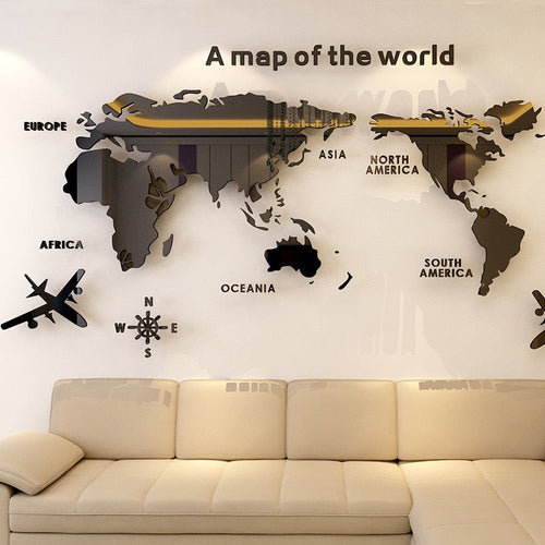 Globe Vision World Map Sticker - Image 0