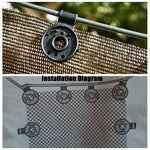 Sun Shade Fix Clamp Net Clip