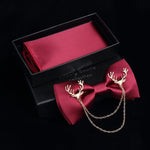 Gentlemen's Metal Bow Tie Gift Set