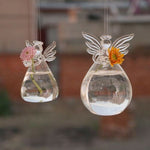 Angel Time Transparent Glass Vase