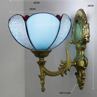 Prism Flight Stained Glass Butterfly Pyramid Wall Lamp - Image 8