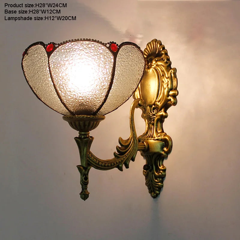Prism Flight Stained Glass Butterfly Pyramid Wall Lamp - Image 5