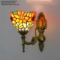 Prism Flight Stained Glass Butterfly Pyramid Wall Lamp - Image 9