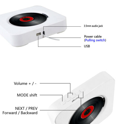 Sound Wave CD Player Bluetooth Speaker - Image 10