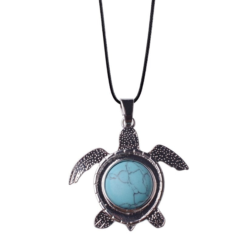 Sea Turtle Natural Stone Necklace - Image 13