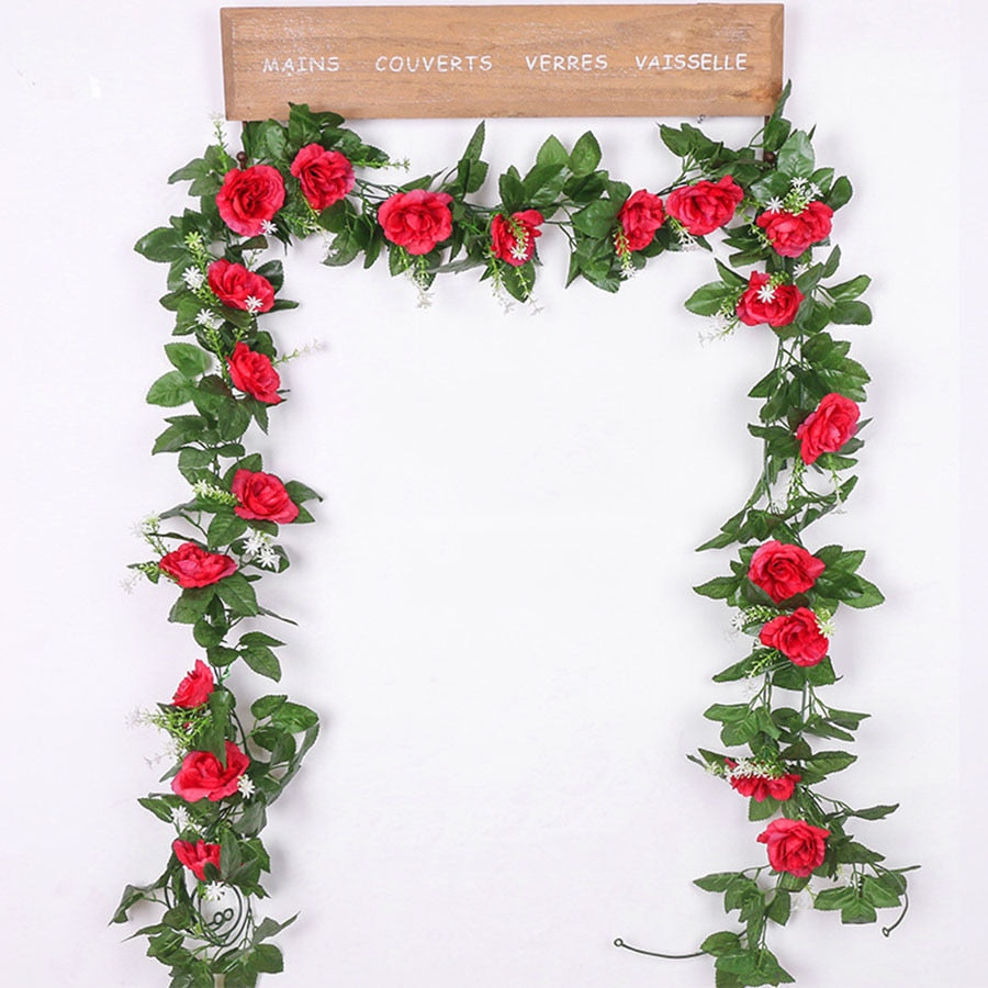 Artificial Rose Hanging Wall Decoration