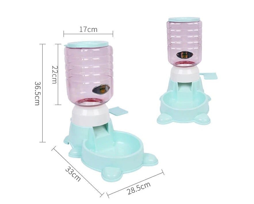 Interactive Push Type Pet Feeder