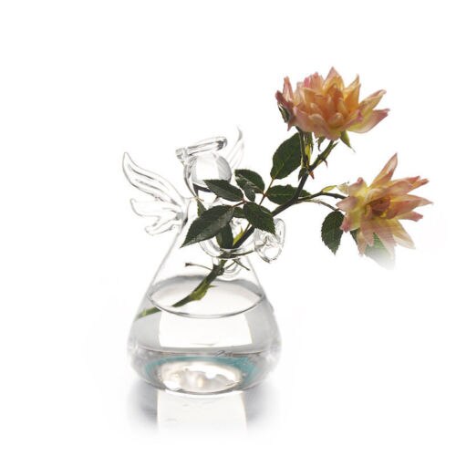 Angel Time Transparent Glass Vase