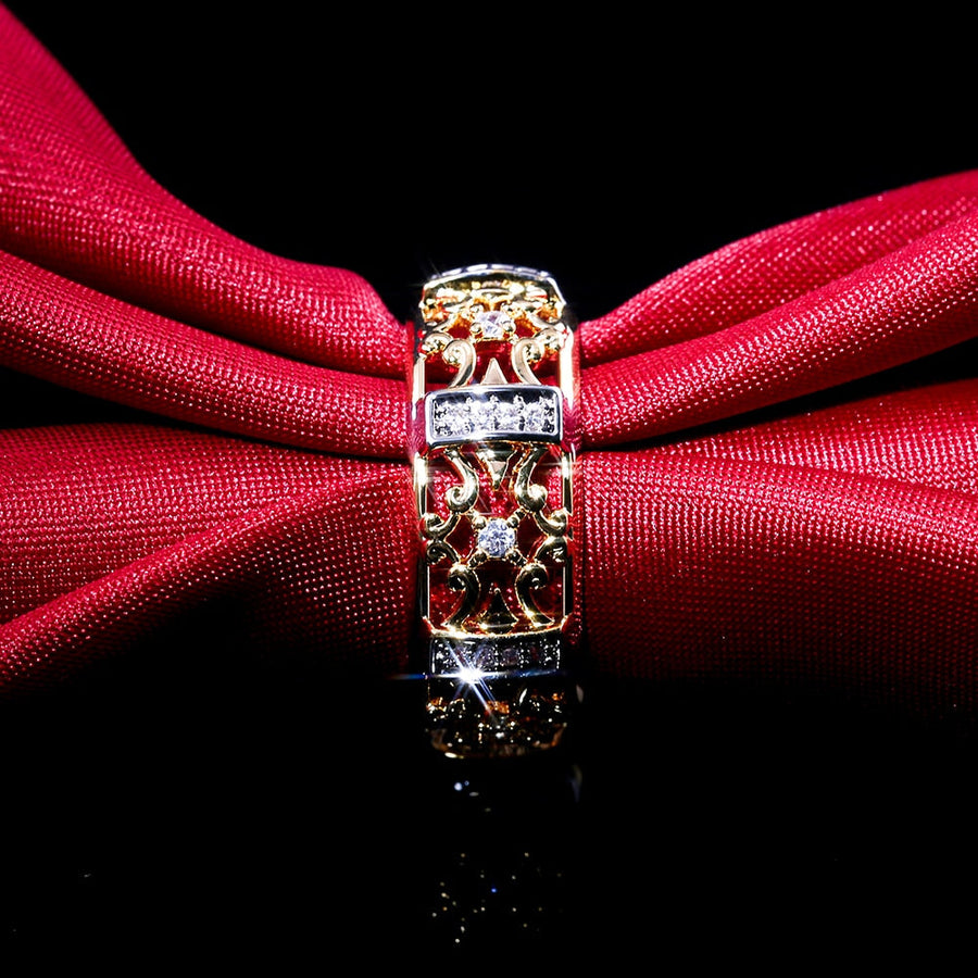 Geometric Ethnic Zircon Strength Ring - Image 2