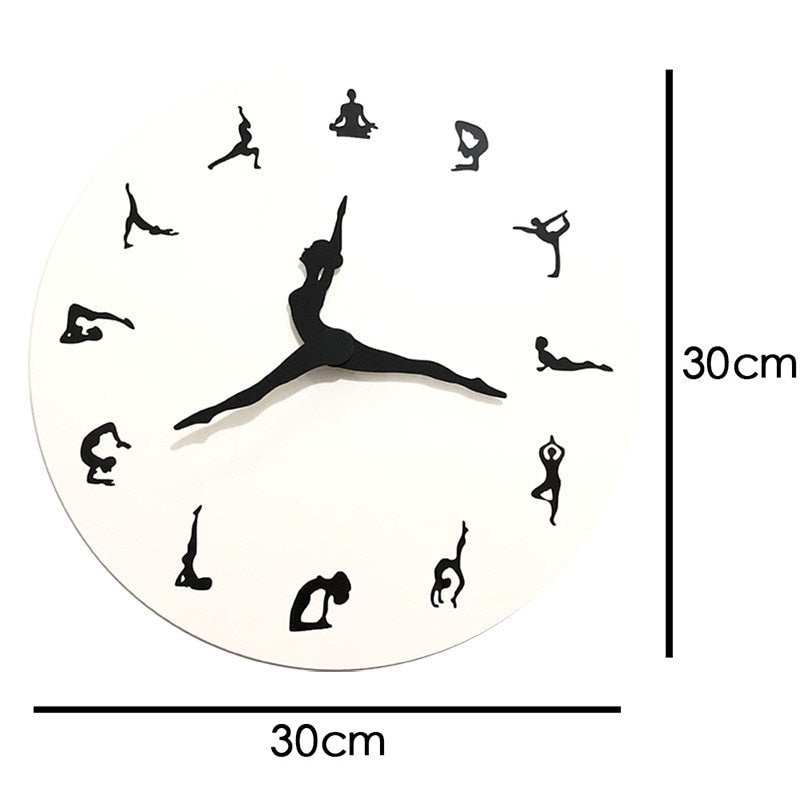 Yoga Time Decorative Wall Clock - Image 6
