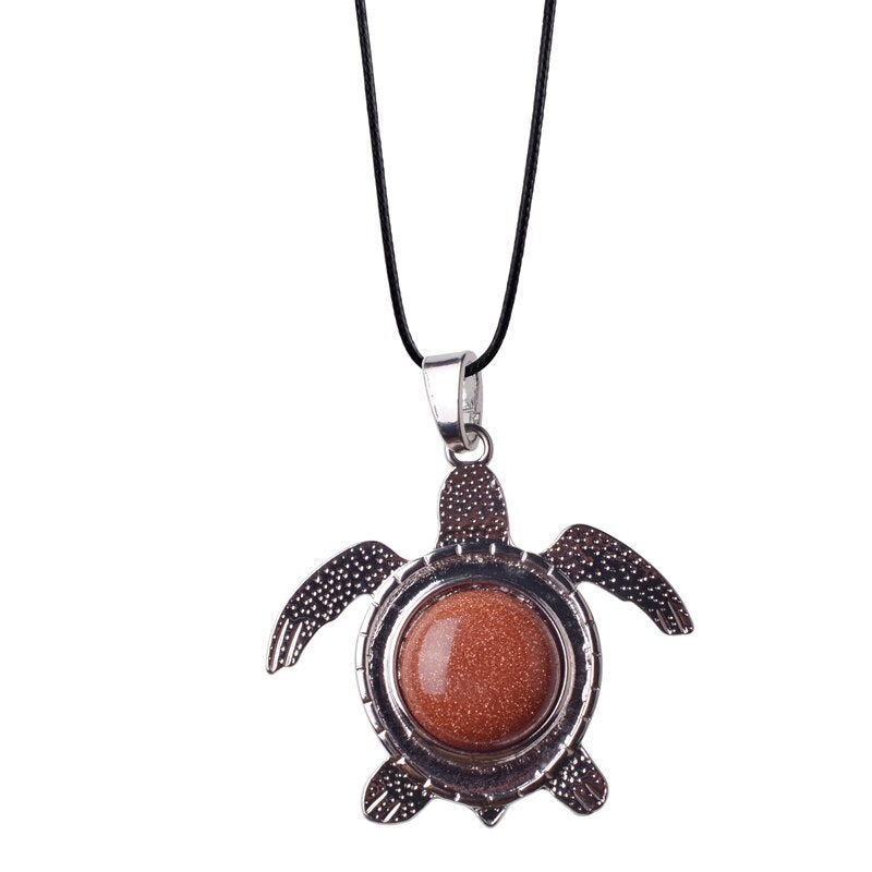 Sea Turtle Natural Stone Necklace - Image 12