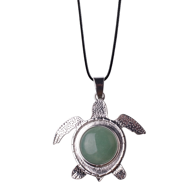 Sea Turtle Natural Stone Necklace - Image 22