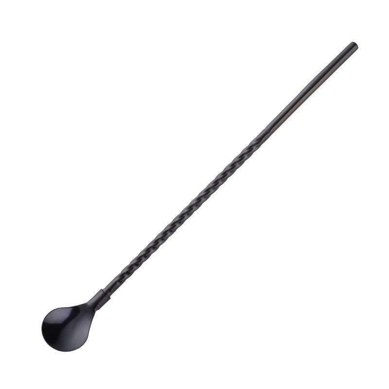 Reusable Long Handle Spoon Straw