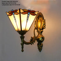 Prism Flight Stained Glass Butterfly Pyramid Wall Lamp - Image 4