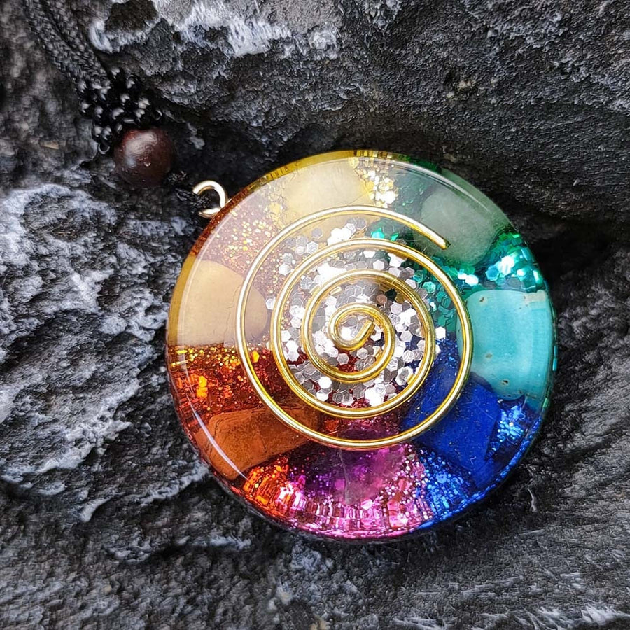 Meditation Helper Geometric Pendant Necklace - Image 1