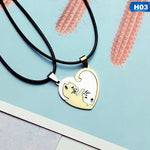 Yin Yang Cat Couple Necklace