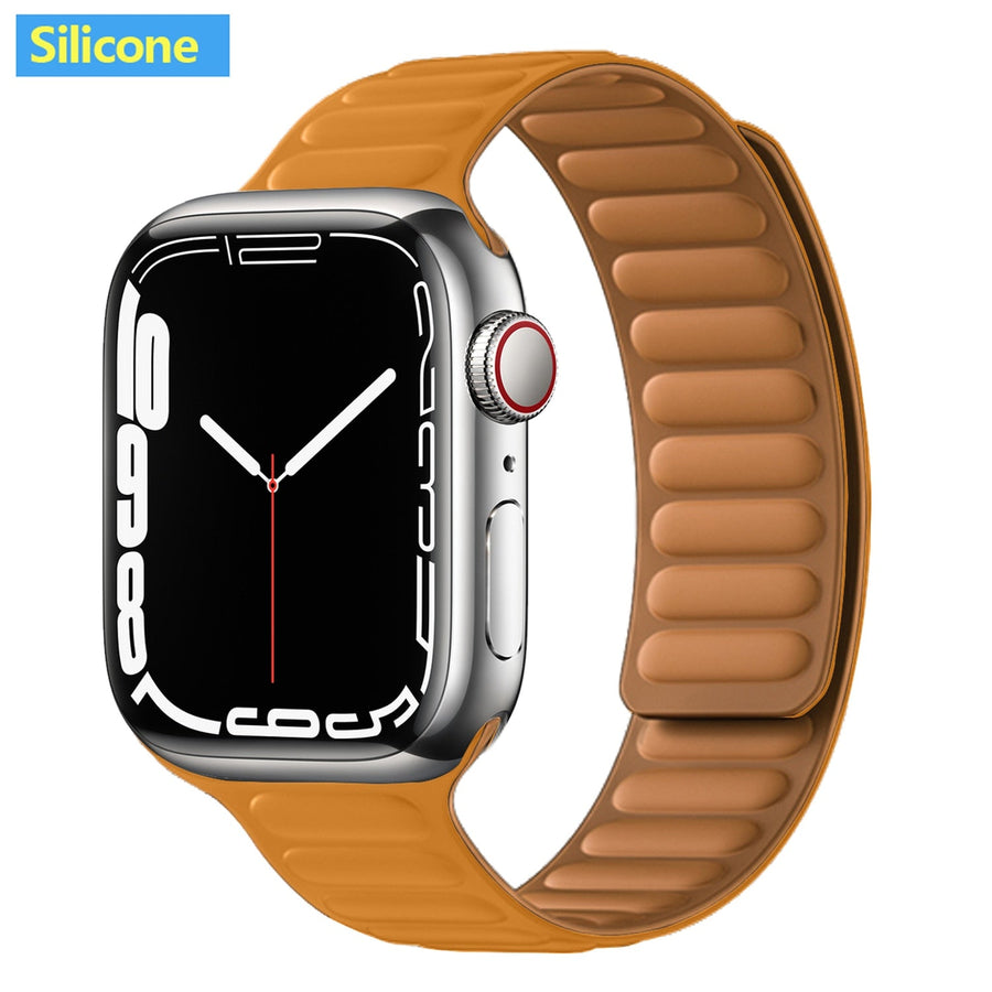 Magnetic Strap Leather Smart Watch Band - Image 27