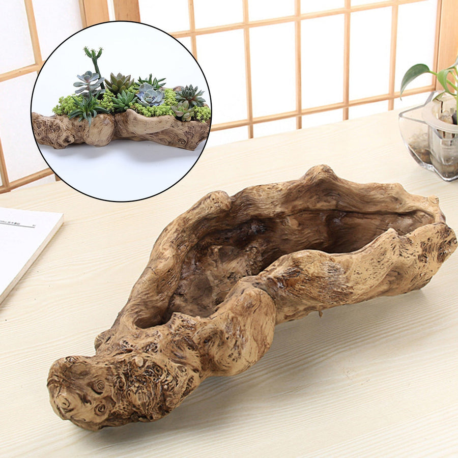 Resin Tree Wood Table Vase - Image 1