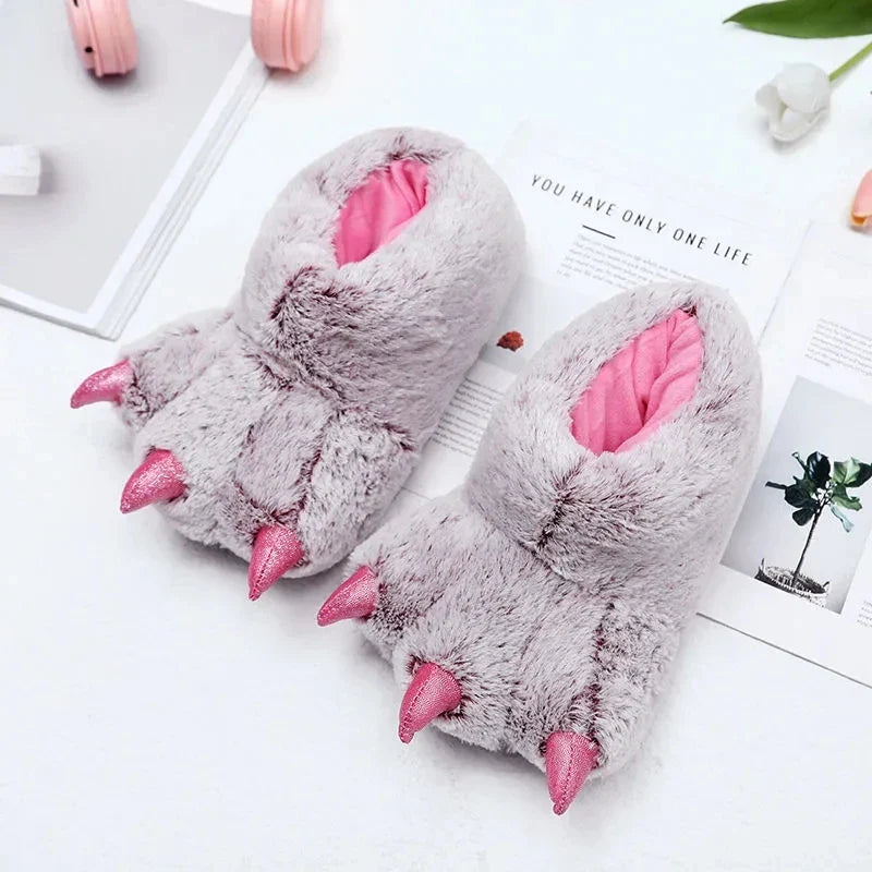 Furry Monster Claw Slippers - Image 8
