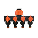 4-Way Garden Tap Water Splitter