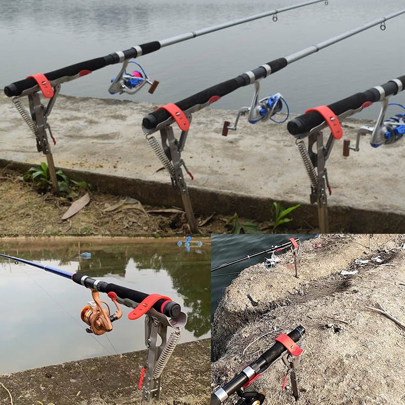 Stainless Steel Adjustable Sensitive Fishing Rod Holder - Image 1