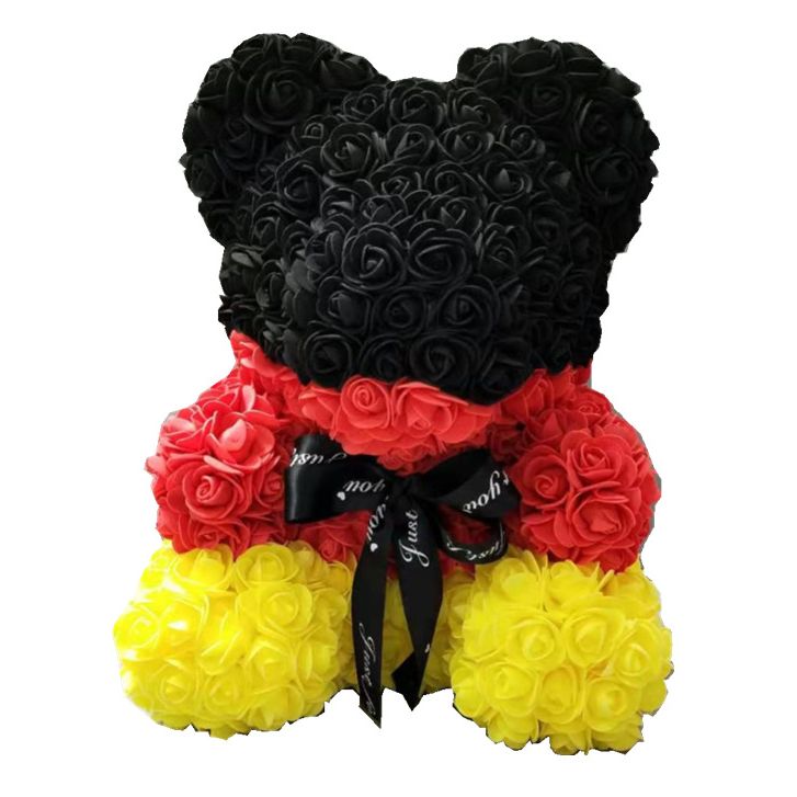 Artificial Rose Flowers Teddy Bear - Image 23