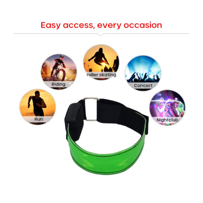 Safety Night Running Wrist Band LED Light - Image 2