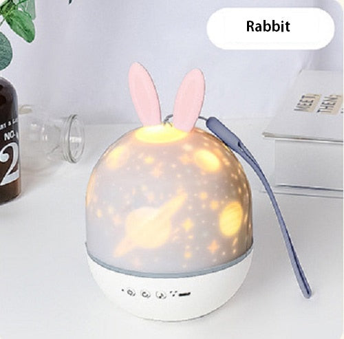 LED Universe Stars Bunny Projector Night Light - Image 6