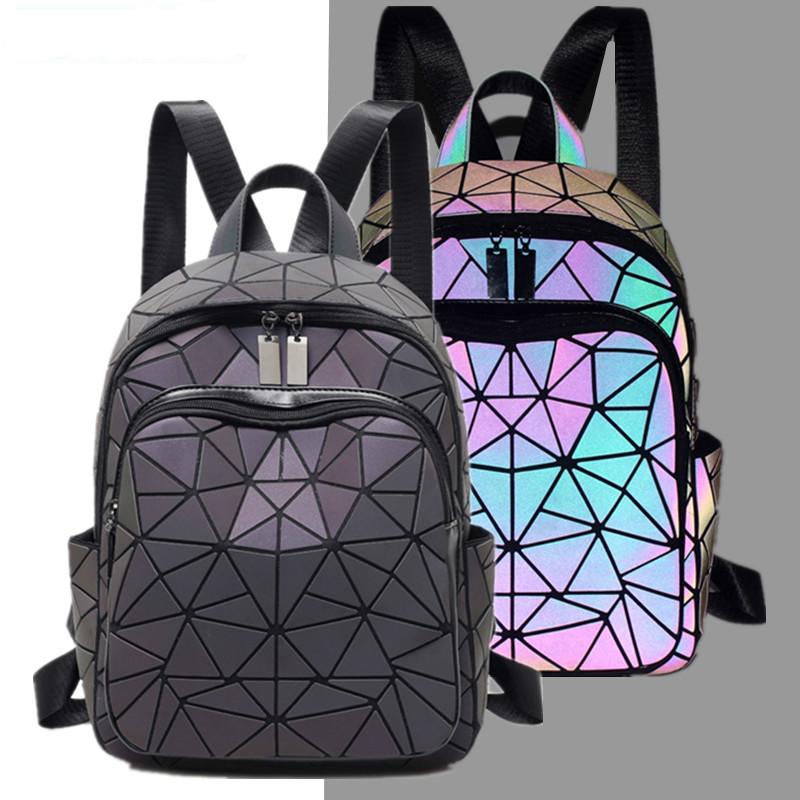 Rainbow Rise Luminous Holographic Backpack