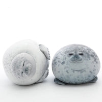 Chubby Seal Round Plush Pillow - Image 4