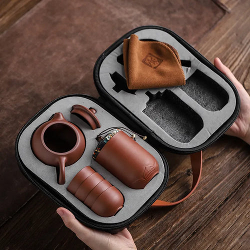 Ceramic Gaiwan Portable Kung Fu Tea Gift Set - Image 0