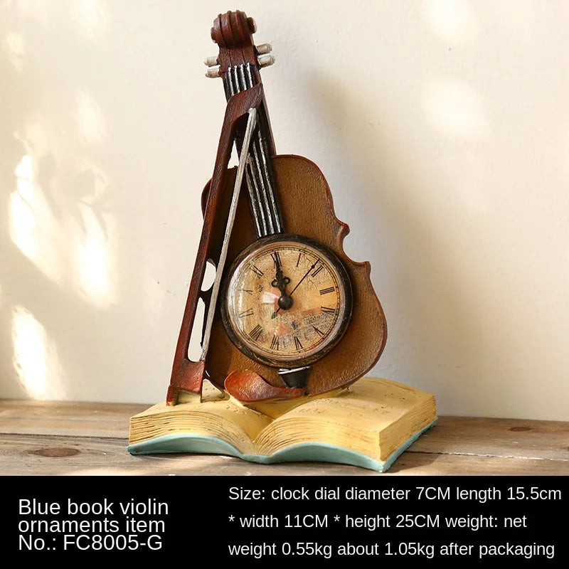 Vintage Pieces Antique Style Telephone Violin Home Decor - Image 9