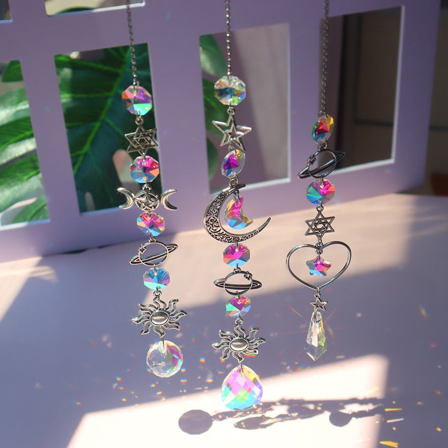Dream Combo Symphony Crystal Wind Chime Moon Sun Catcher - Image 10