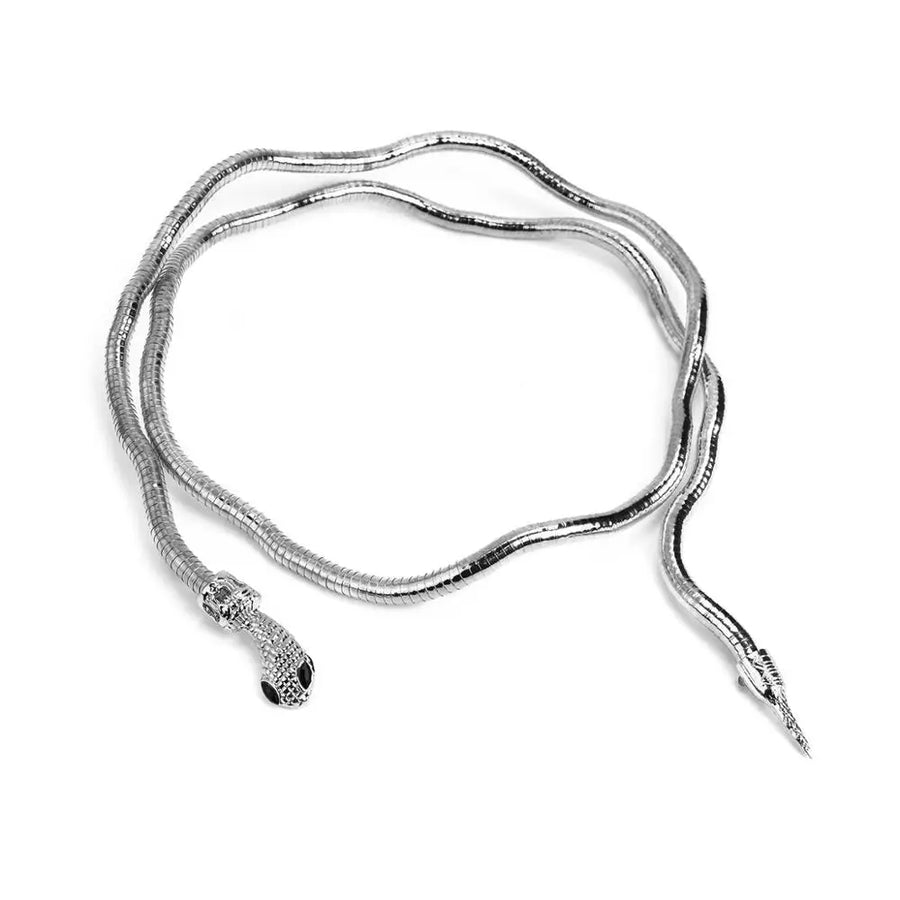 Snake Wrap Bold Dual Necklace - Image 8