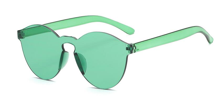Candy color Transparent Sunglasses - Image 6