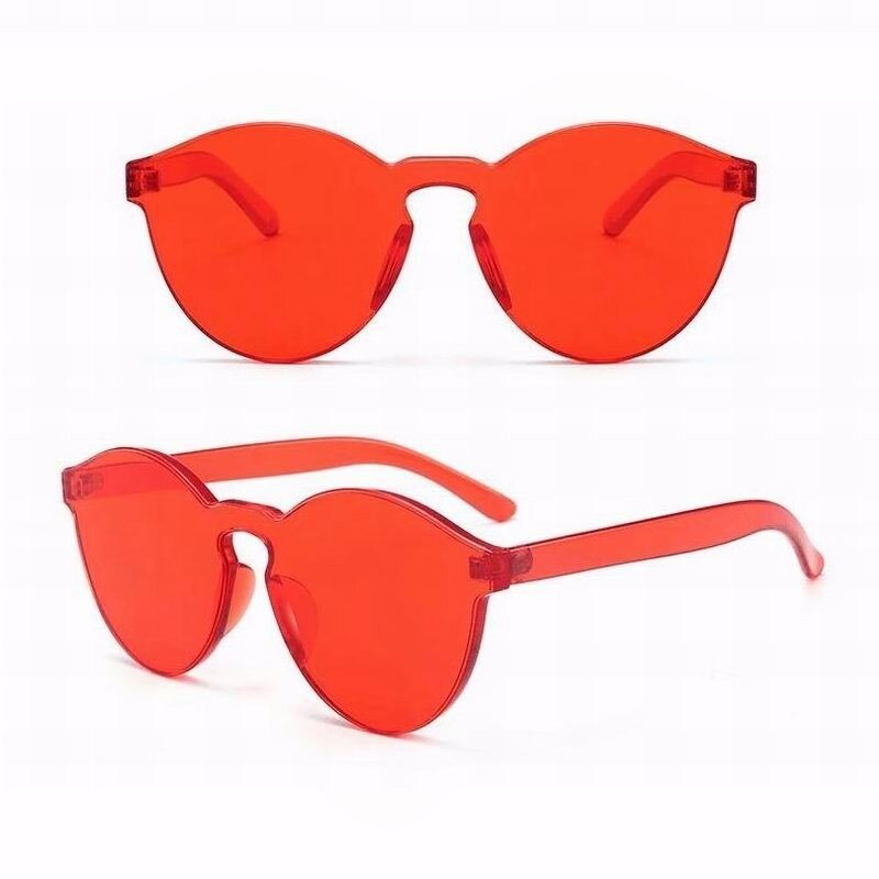 Candy color Transparent Sunglasses - Image 5