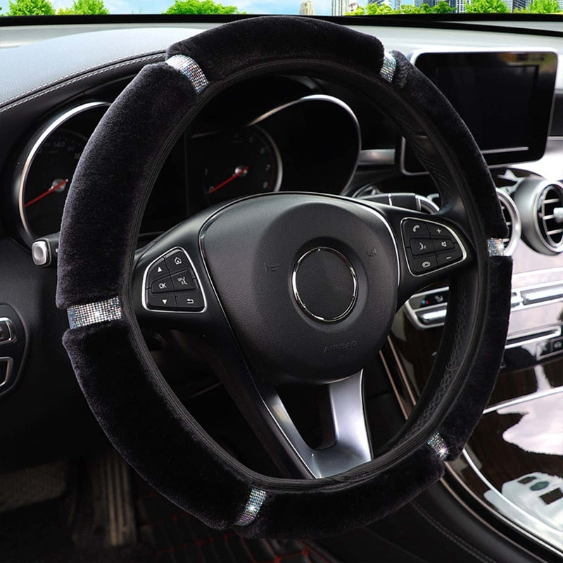 Cozy Car Plush Wheel Cover - Image 2