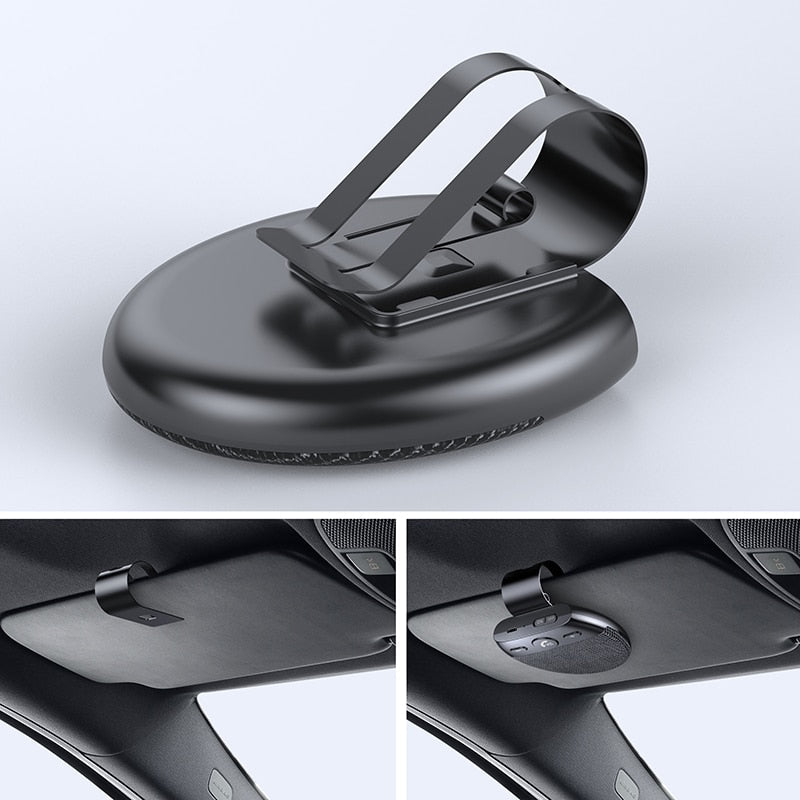 Multipoint Wireless Bluetooth Sun Visor Car Speaker - Image 2