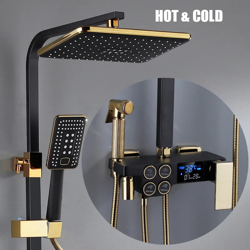 Hydro Lux LED Digital Rainfall Shower Set - Image 6