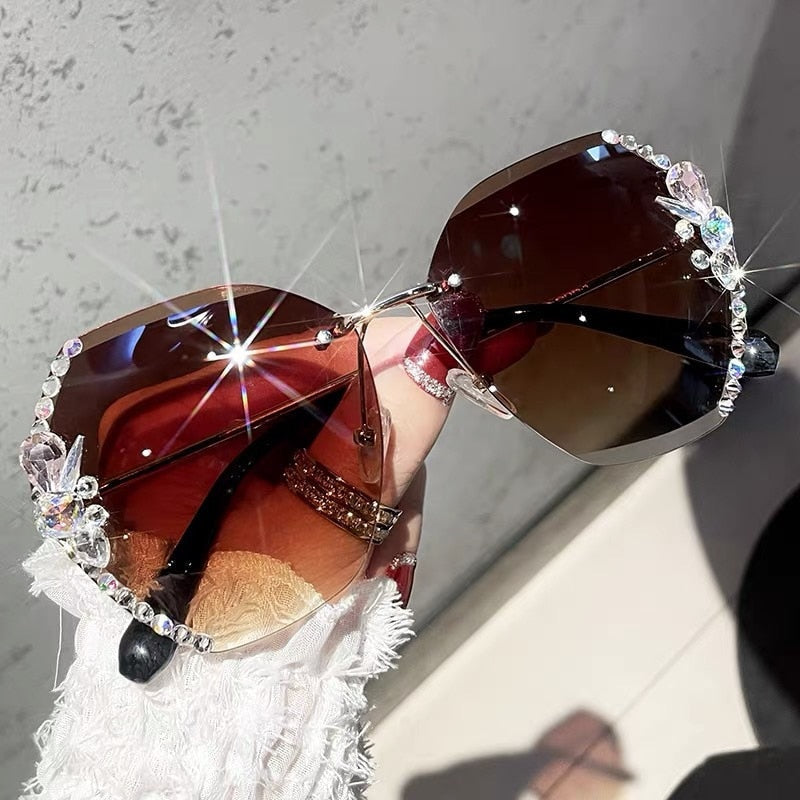Fancy Women Rhinestone Sunglasses - Image 15