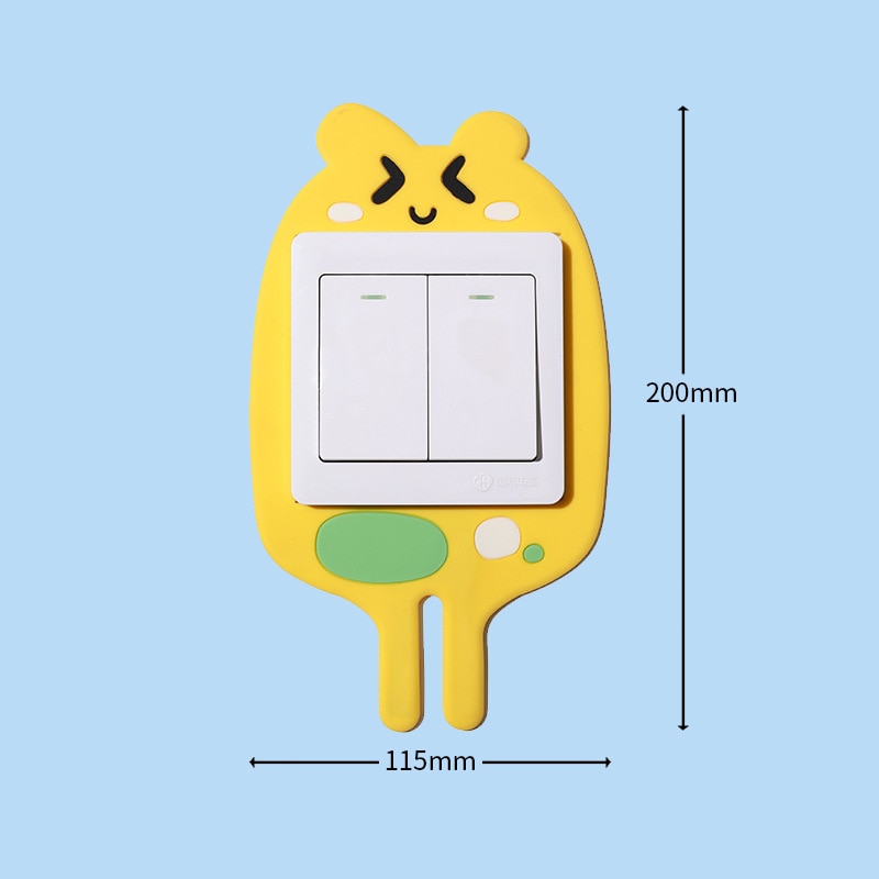 3D Luminous Cartoon Hook Outlet Sticker - Image 9