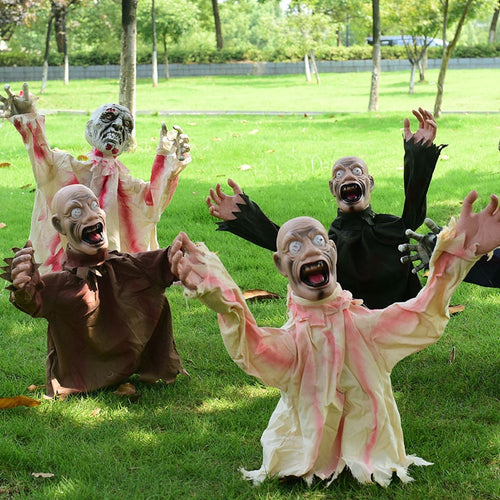 Scary Screaming Zombie Garden Halloween Decoration - Image 0
