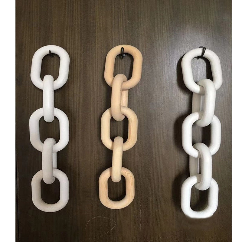 Modern Wooden Chain Link Decor - Image 6