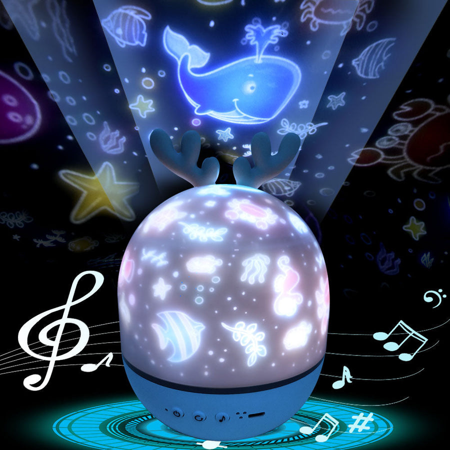 Rotating Deer Music Star Projector Night Lamp - Image 2